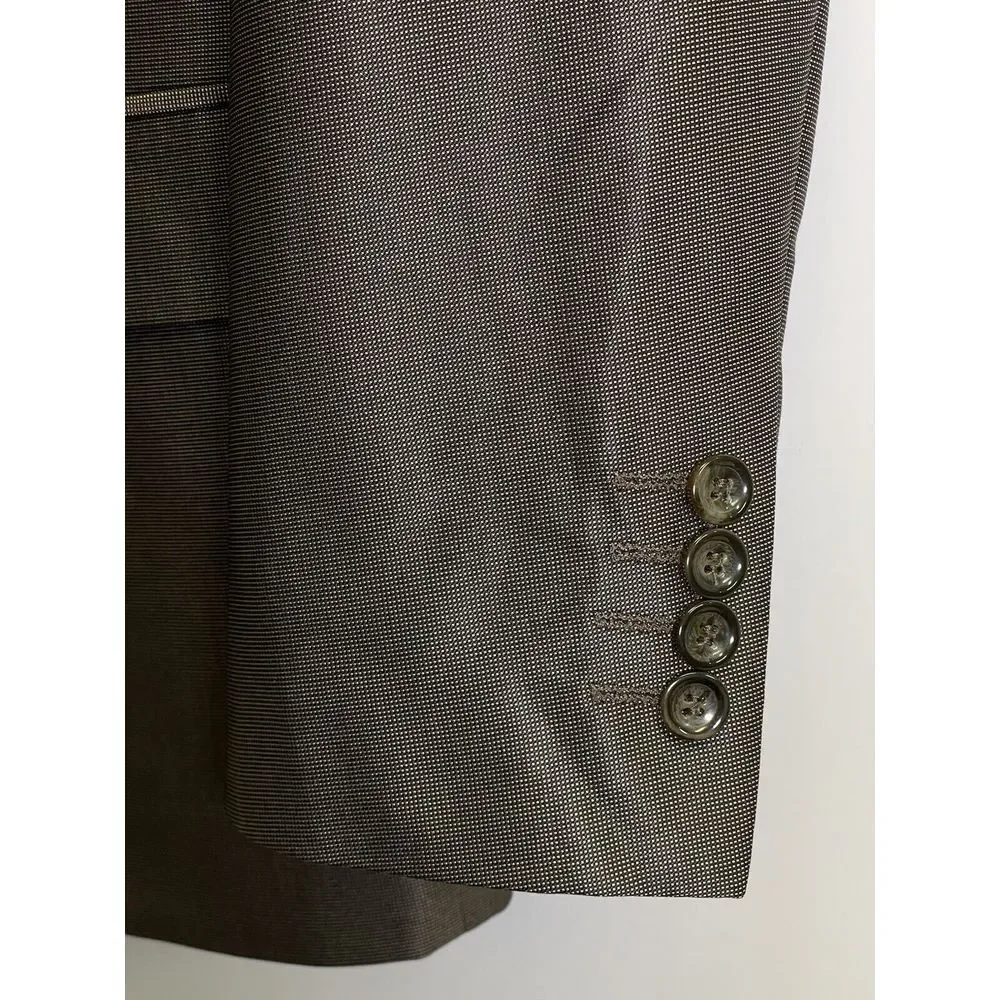 Vinci Sport Coat Blazer Jacket Mens Size 36S Brown Designed In‎ Italy